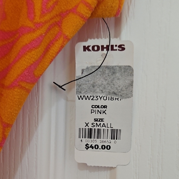 Nine West Dolman Sleeve Orange Mini Wrap Sundress Size XS NWT - Picture 5 of 7